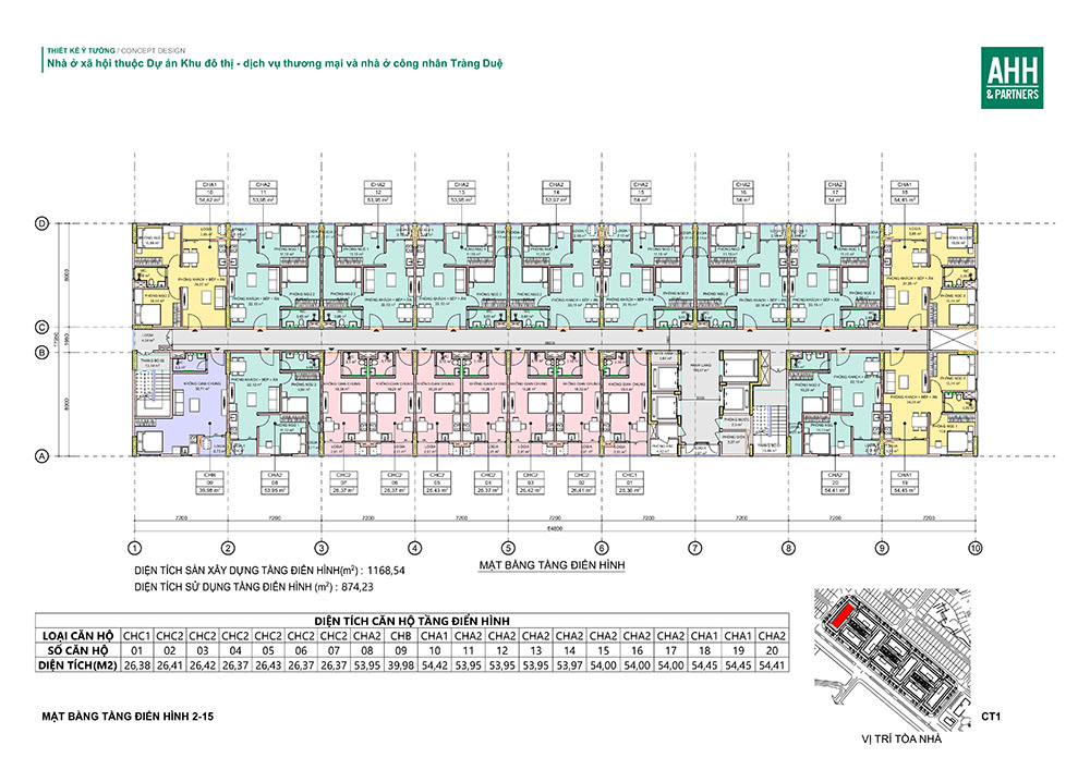 Thiết kế chi tiết của tỏa CT1 dự án Evergreen Tràng Duệ