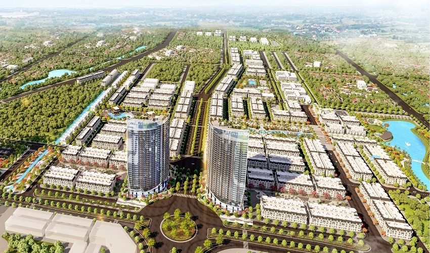 Phối cảnh tổng thể dự án Hoàng Huy New City