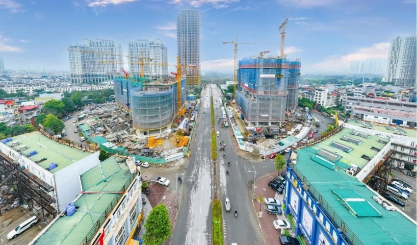 Tòa HH01 dự án Kepler Tower Hà Đông đã xây đến tầng 10